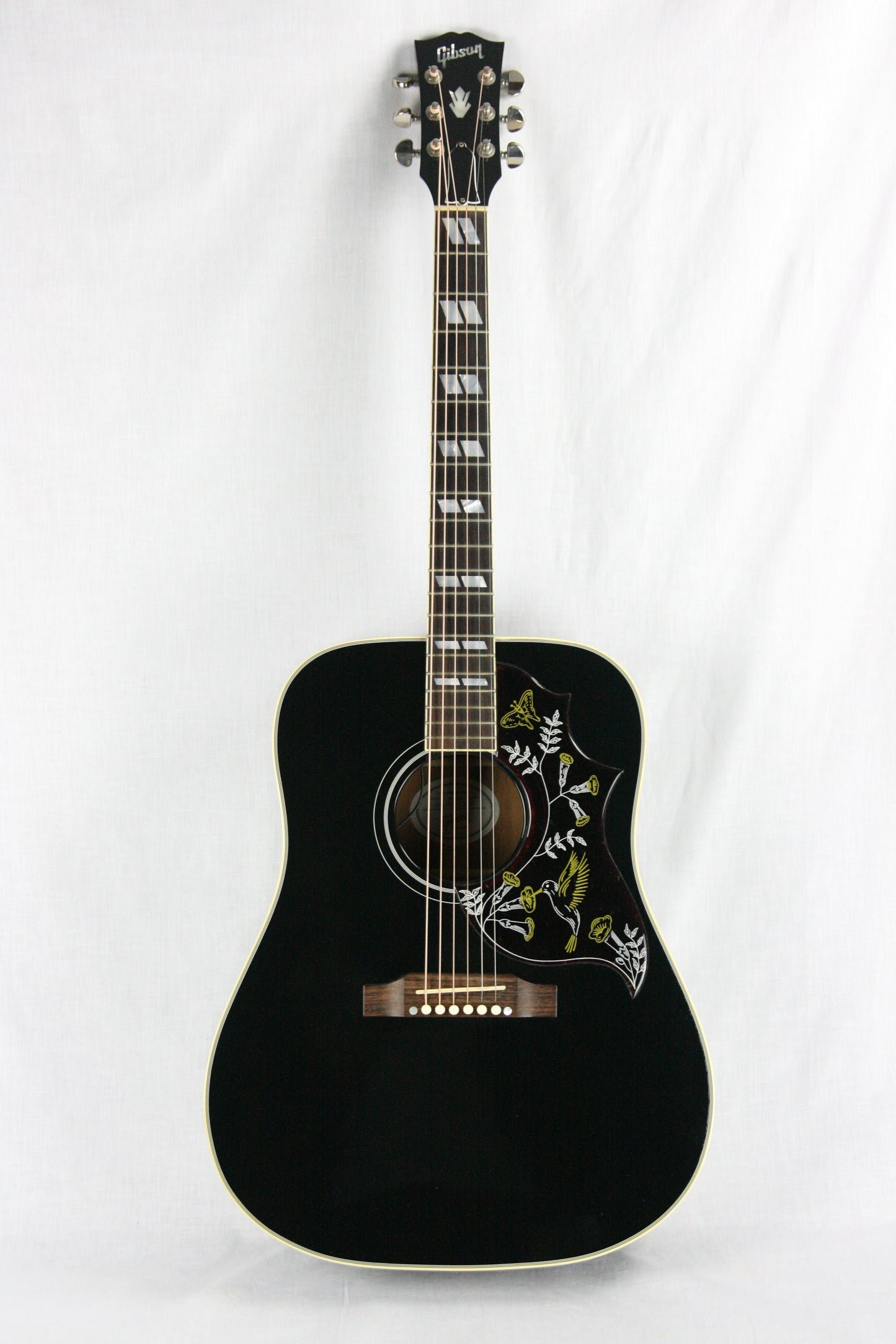 2012 Gibson Hummingbird in Ebony Black Finish! Dreadnought Acoustic Guitar j45 j200