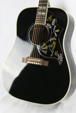 2012 Gibson Hummingbird in Ebony Black Finish! Dreadnought Acoustic Guitar j45 j200