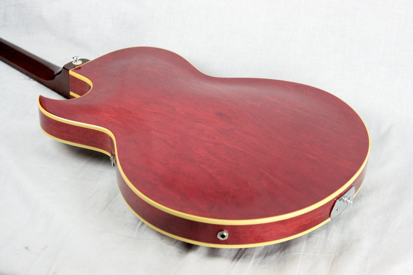 1968 Epiphone Sorrento CHERRY w/ White Guard! Mini-Humbucker Gibson-Made! E452TC es-125