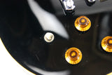 2007 Gibson USA Les Paul Standard DC Double Cutaway Plain Top - Ebony Black, Bound Neck & Body!