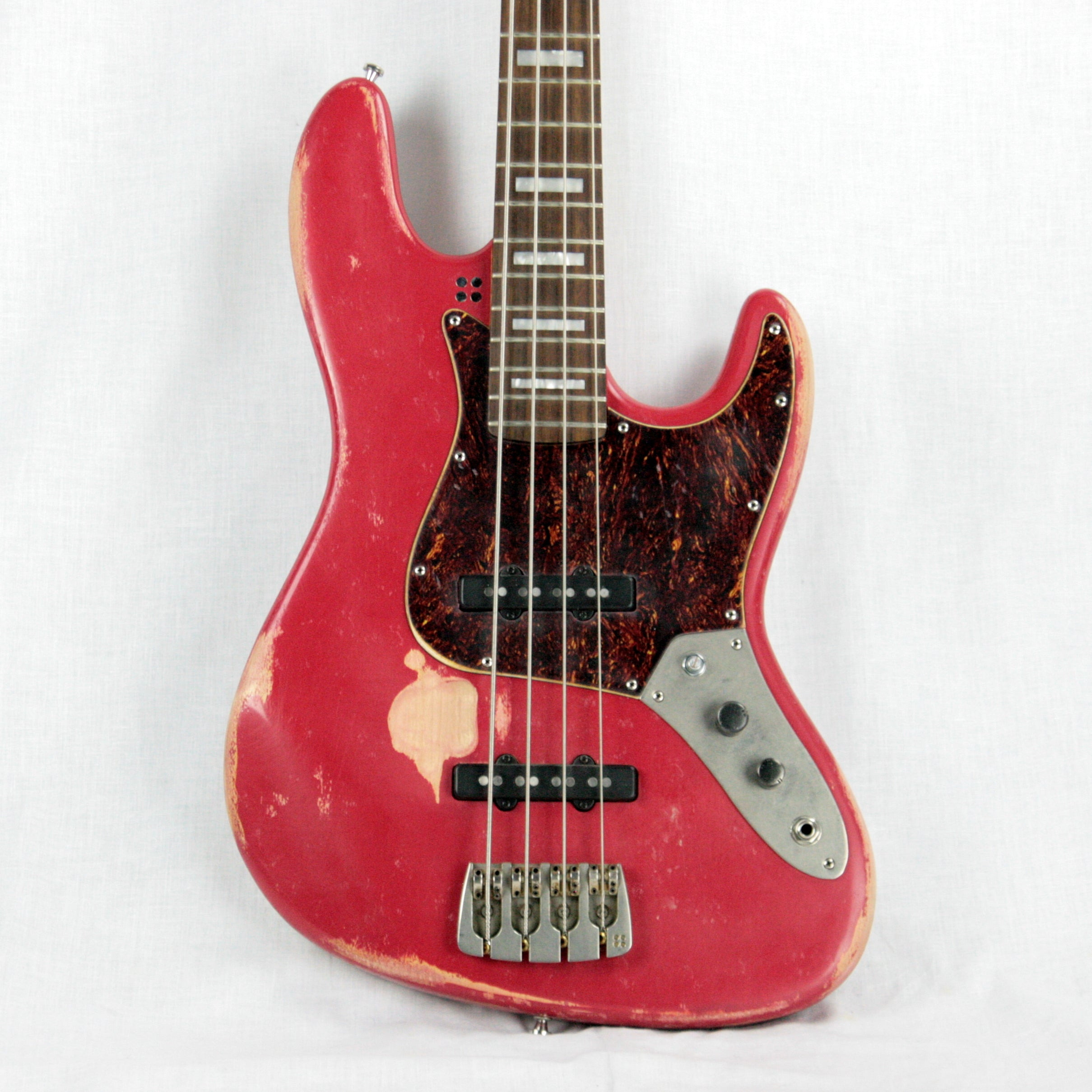 *SOLD*  🔵 2012 Sandberg Marlowe DK Signature Model Jazz Bass! German-Made Aged Red!