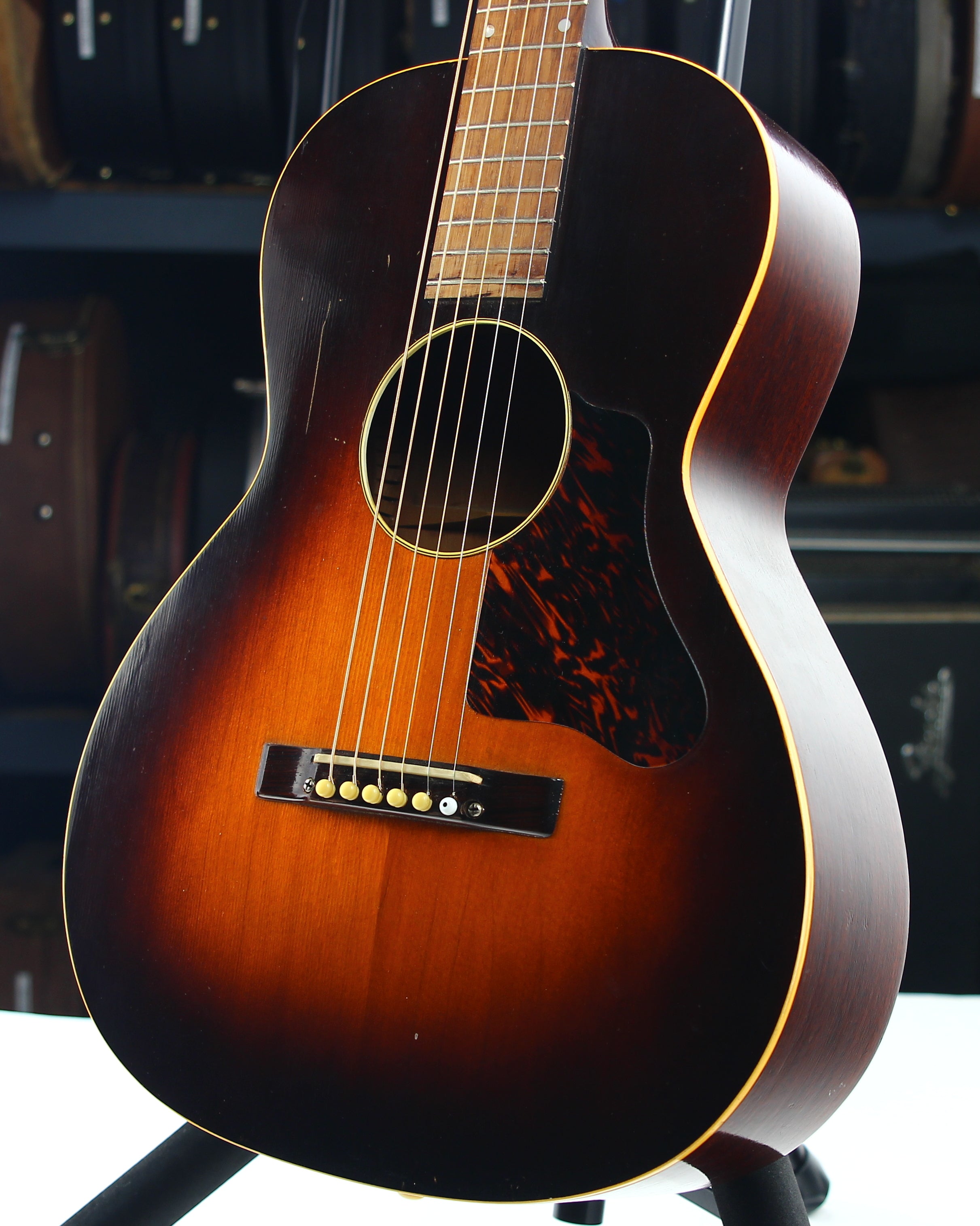 SOLD 1940 Kalamazoo KHG 12 Hawaiian Flattop Acoustic Guitar Ladder sold-1940-kalamazoo-khg-12-hawaiian-flattop-acoustic-guitar-ladder