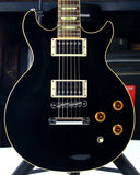 2007 Gibson USA Les Paul Standard DC Double Cutaway Plain Top - Ebony Black, Bound Neck & Body!