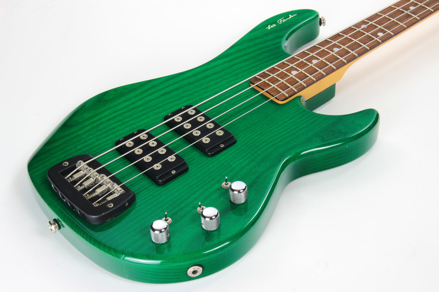 1991 G&L USA L-2000 Signature Edition Leo Fender Bass - Clear Forest Green l2000