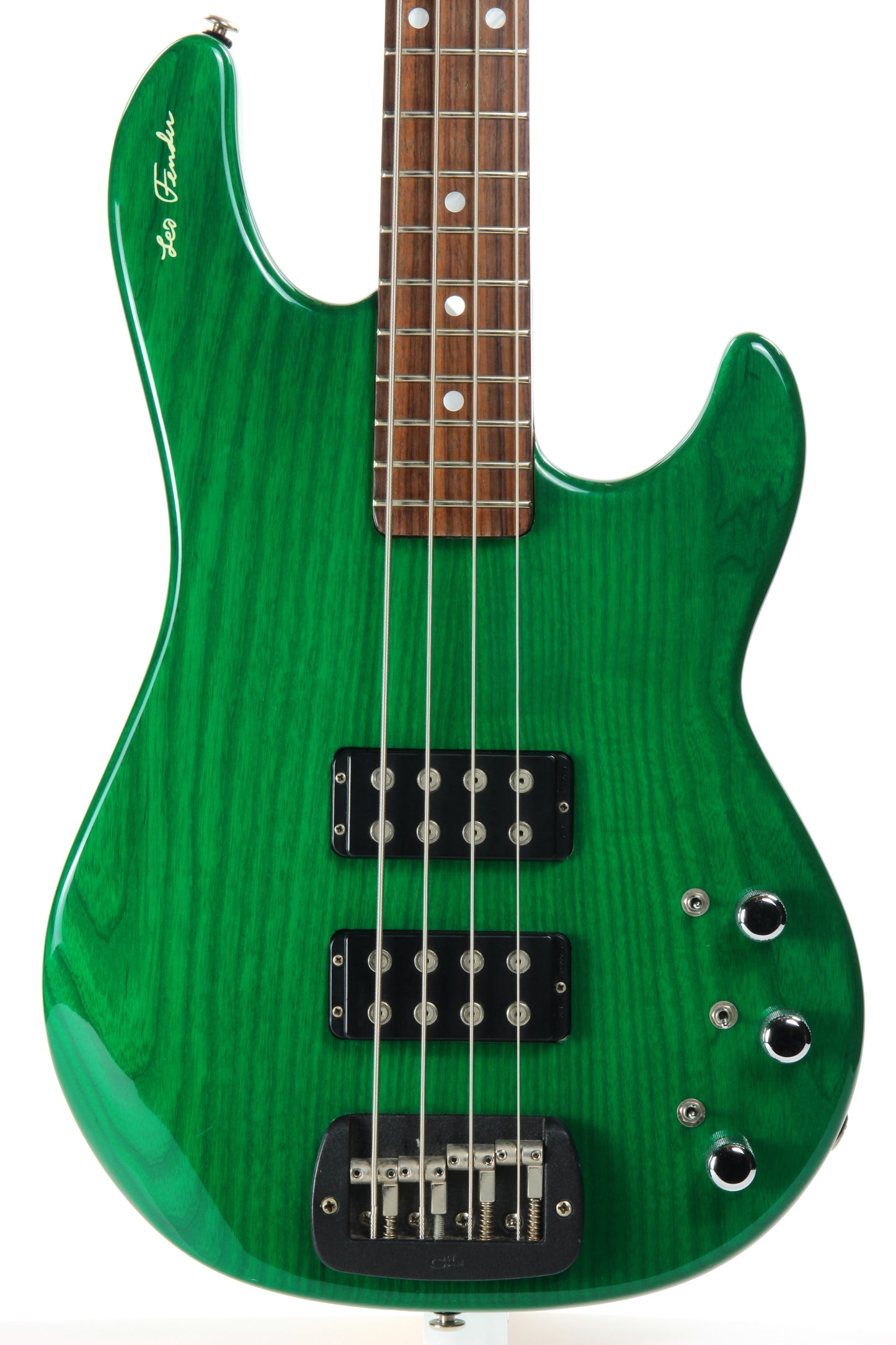 1991 G&L USA L-2000 Signature Edition Leo Fender Bass - Clear Forest Green l2000