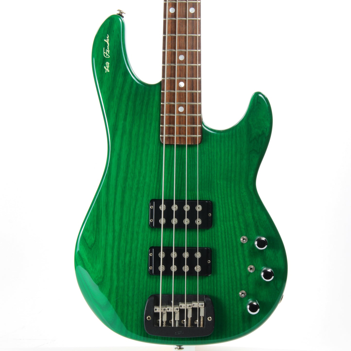 1991 G&L USA L-2000 Signature Edition Leo Fender Bass - Clear Forest Green l2000