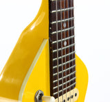*SOLD*  c. 1983 Hondo Dan Erlewine Chiquita Banana Yellow Travel Guitar w/ Amp -- Back to the Future Marty McFly, Billy Gibbons, ZZ Top!