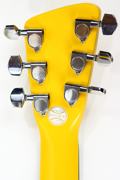 c. 1983 Hondo Dan Erlewine Chiquita Banana Yellow Travel Guitar w/ Amp -- Back to the Future Marty McFly, Billy Gibbons, ZZ Top!