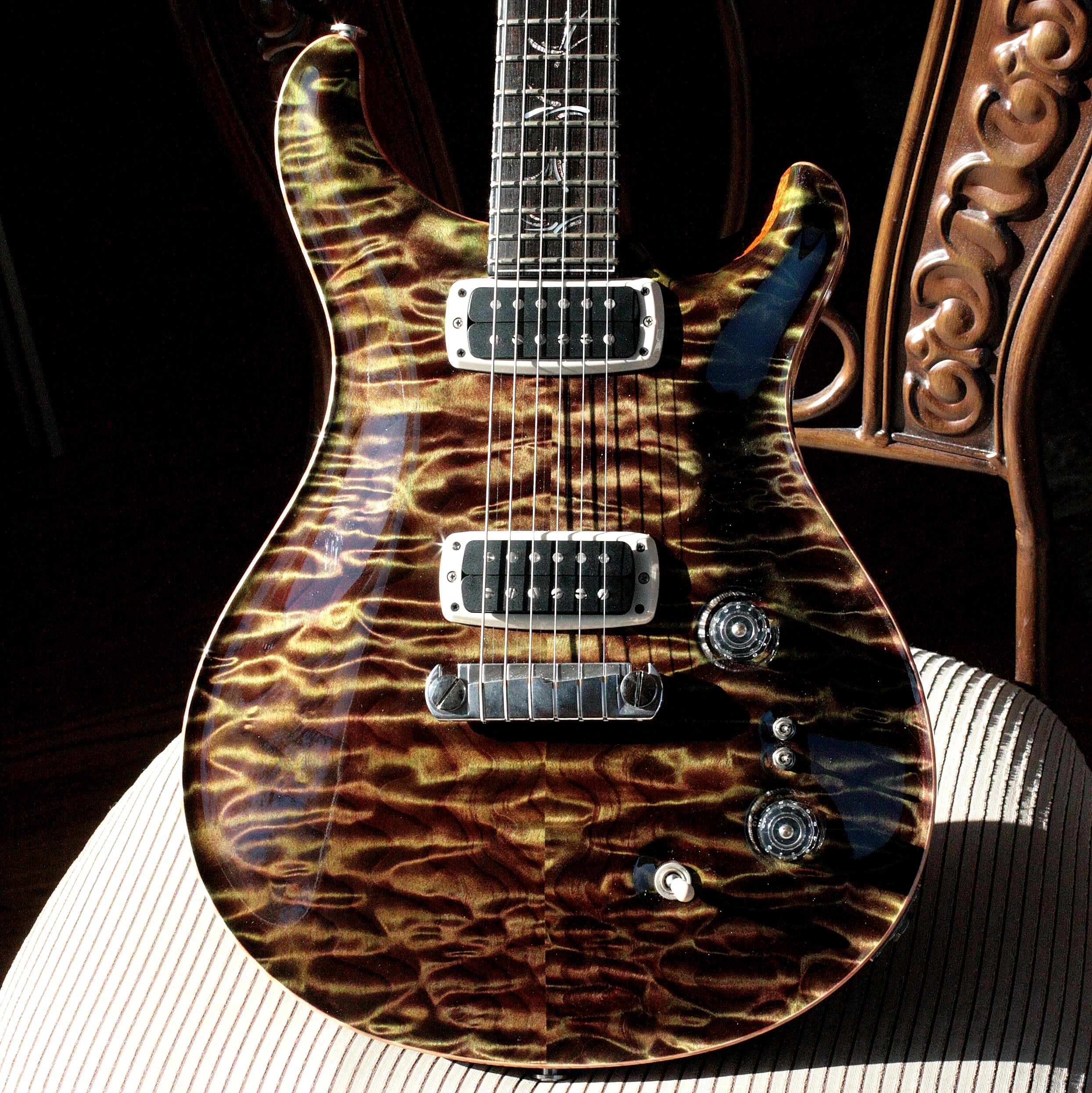 2015 PRS Private Stock GRAPHITE Paul's Guitar! QUILT/African Ebony/Olive Paul Reed Smith