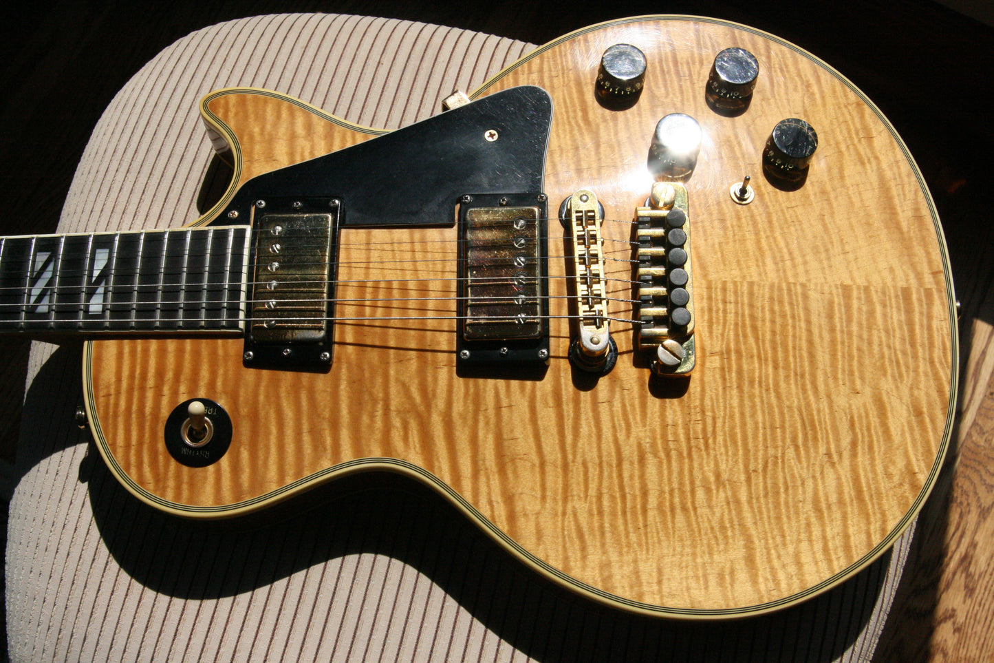1979 Gibson 25/50 Anniversary Les Paul Custom Natural! AMAZING FLAMETOP! One of the Best Tops!