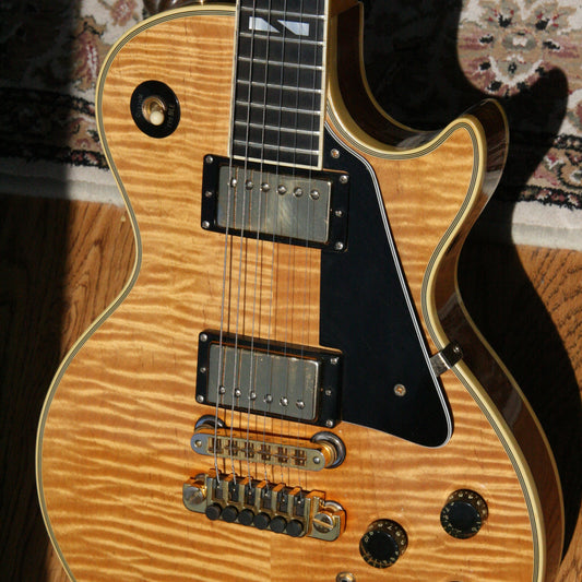 1979 Gibson 25/50 Anniversary Les Paul Custom Natural! AMAZING FLAMETOP! One of the Best Tops!