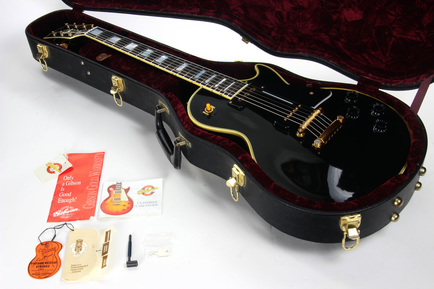 1999 Gibson 1954 Les Paul Custom Shop Historic Black Beauty '54 Reissue LPB4 - Alnico P90