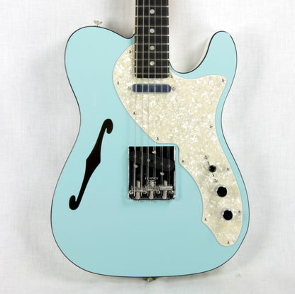2019 Fender LIMITED EDITION American Telecaster Thinline USA Two-Tone Tele Daphne Blue Custom Shop Nocaster Pups!