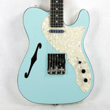 *SOLD*  2019 Fender LIMITED EDITION American Telecaster Thinline USA Two-Tone Tele Daphne Blue Custom Shop Nocaster Pups!