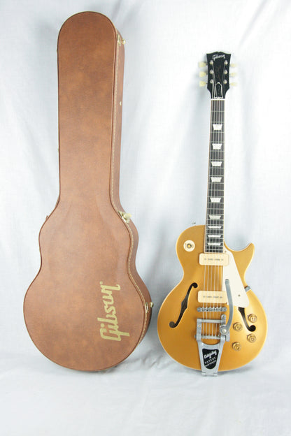 2017 Gibson ES Les Paul Goldtop w/ Bigsby & P90 Pickups! 335 LP Gold Top!