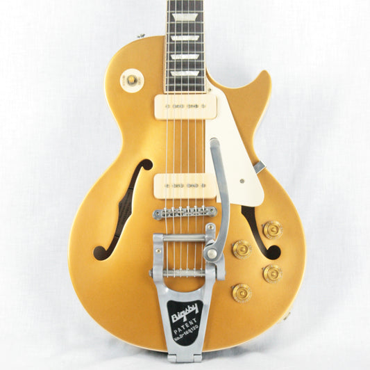 2017 Gibson ES Les Paul Goldtop w/ Bigsby & P90 Pickups! 335 LP Gold Top!