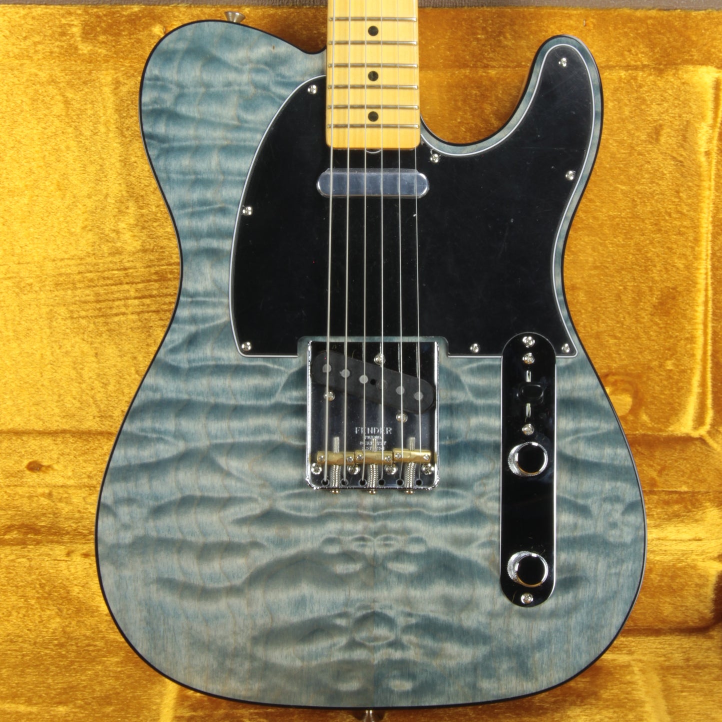 2019 Fender '60s American Rarities Quilt Maple Top Telecaster USA Tele Limited Edition Blue Cloud