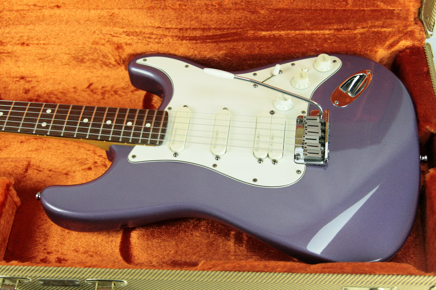 1993 Fender Jeff Beck Stratocaster Midnight Purple! Fat-Neck Strat, Lace Sensors Ultra