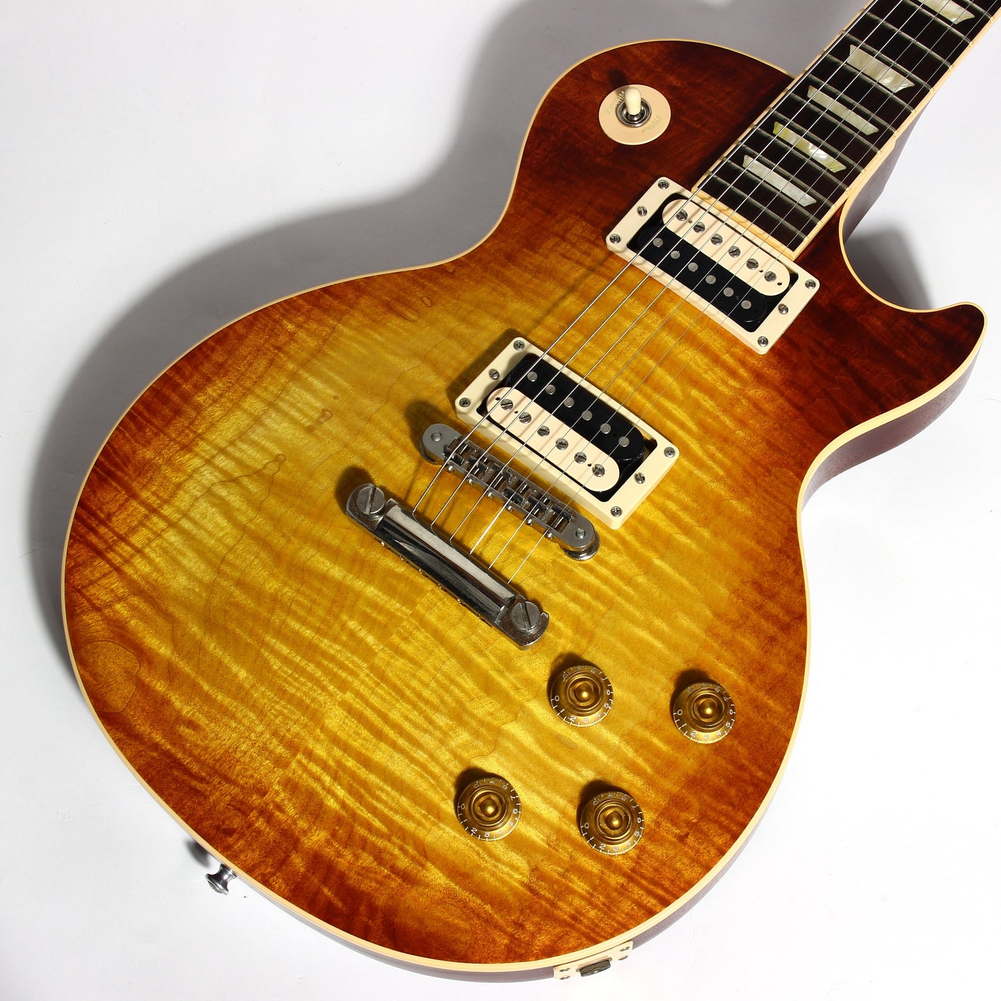 2005 Gibson Les Paul Standard Faded 60's Flametop Tobacco Burst plus Zebra Pickups ala Slash