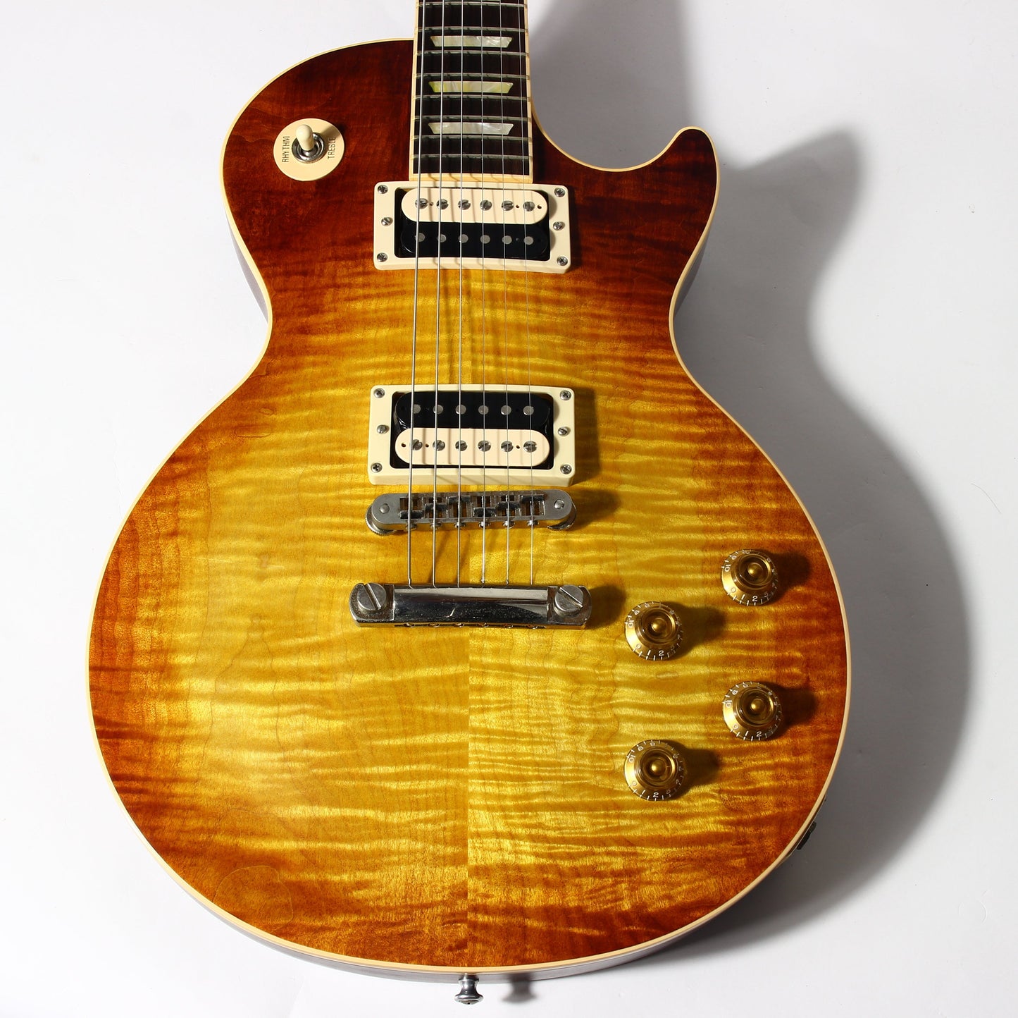 2005 Gibson Les Paul Standard Faded 60's Flametop Tobacco Burst plus Zebra Pickups ala Slash