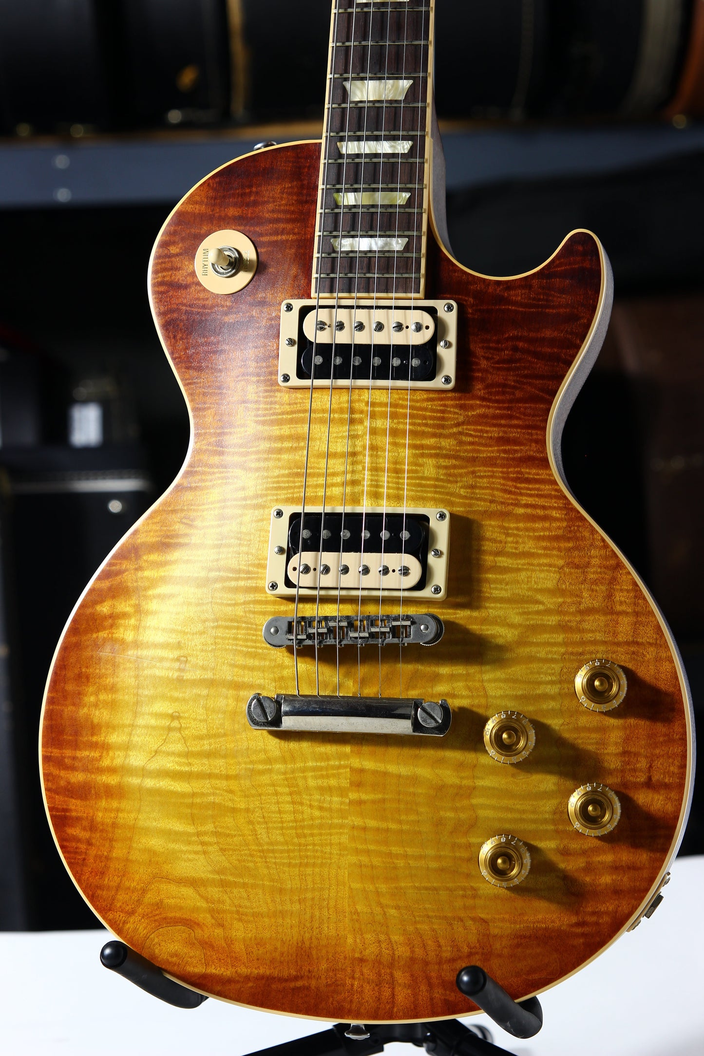 2005 Gibson Les Paul Standard Faded 60's Flametop Tobacco Burst plus Zebra Pickups ala Slash