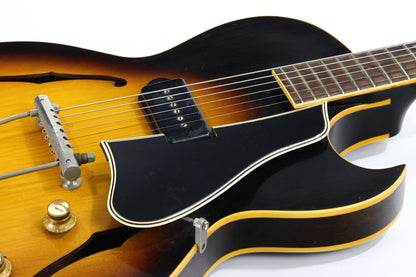 1957 Gibson ES-225T Vintage Thinline Electric Guitar - Sunburst, P-90, 1950’s, NO BREAKS!