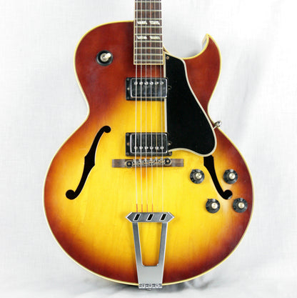 1969-1970 Gibson ES-175 Archtop Electric Guitar! Sunburst Finish, No Volute, Patent Sticker Pups!