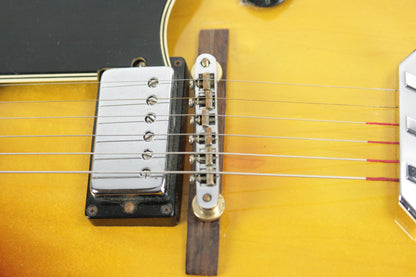 1969-1970 Gibson ES-175 Archtop Electric Guitar! Sunburst Finish, No Volute, Patent Sticker Pups!