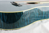 MINT 2000 Taylor GSLJ Living Jewels Aqua Blue Koi Fish Guitar! Bearclaw Quilted GS