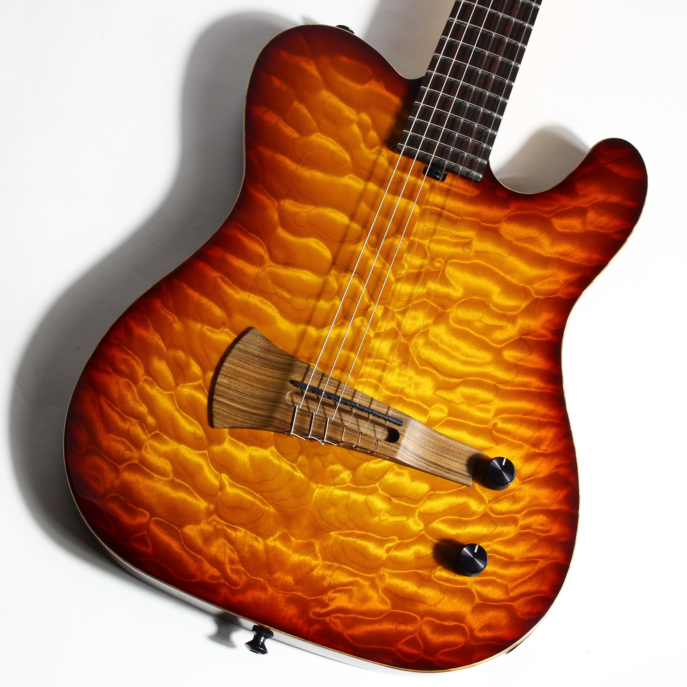 Sadowsky Electric Nylon BRAZILIAN ROSEWOOD Acoustic Classical Guitar! Amazing Quilt Top!