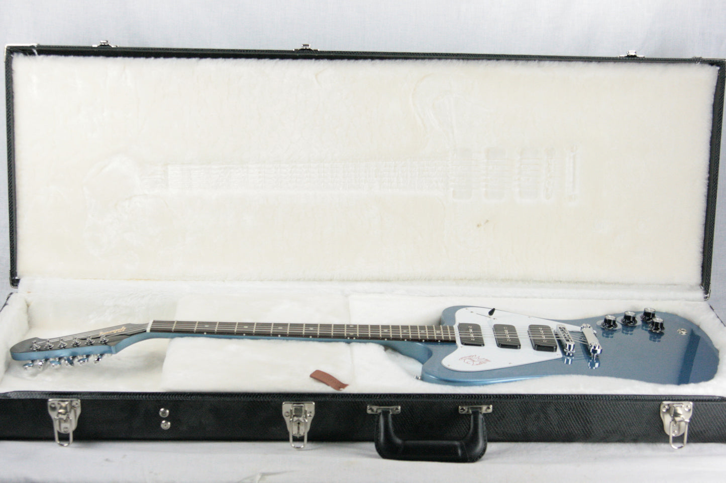 NOS 2011 Gibson Firebird Non-Reverse Pelham Blue 3 P90's w/ OHSC! MINT UNPLAYED!