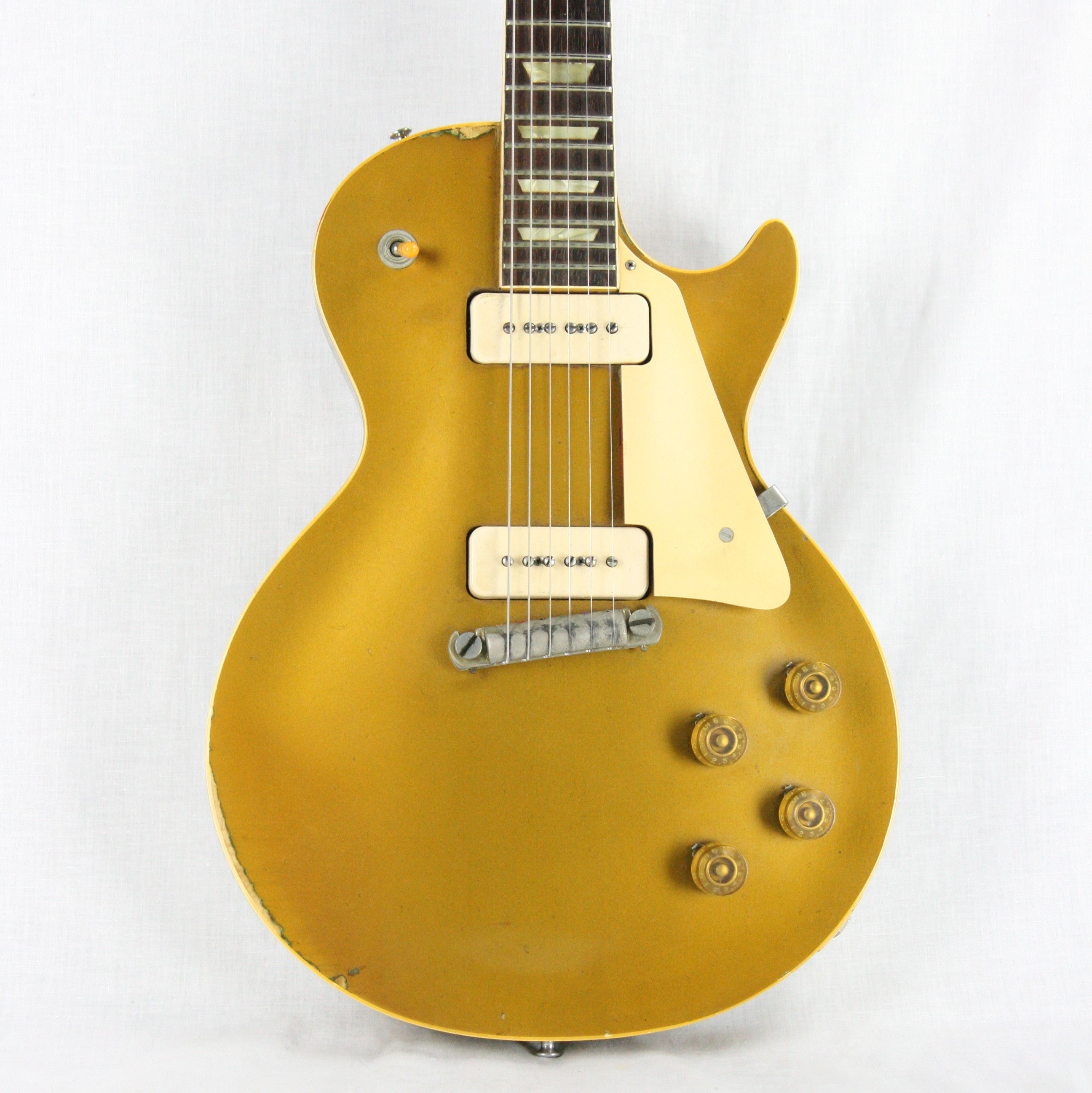 1955 Gibson Les Paul Standard Goldtop Wraptail Vintage Guitar