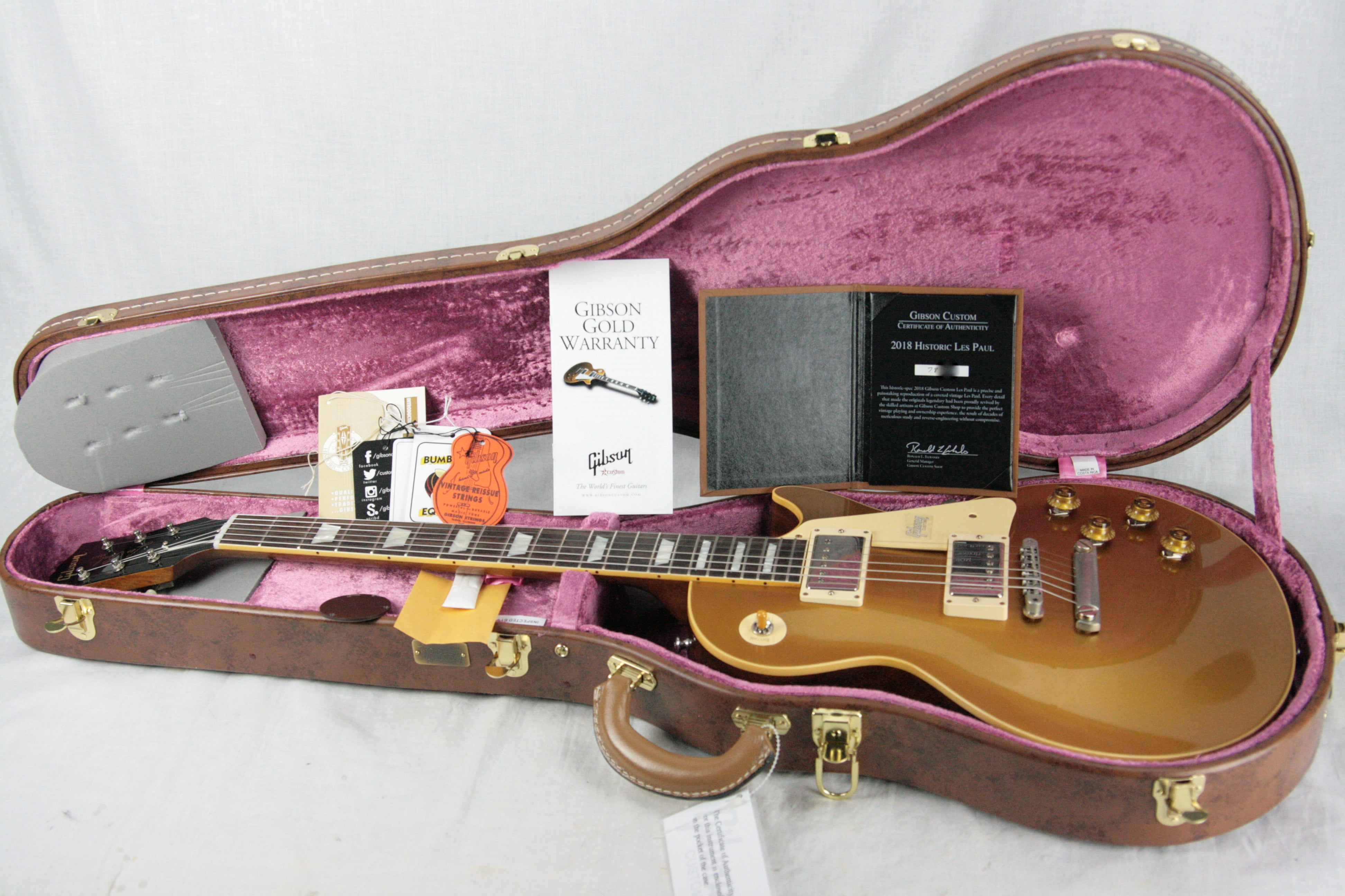 *SOLD*  2018 Gibson 1957 STINGER Goldtop Les Paul Historic Reissue! R7 57! Custom Shop TH Specs!