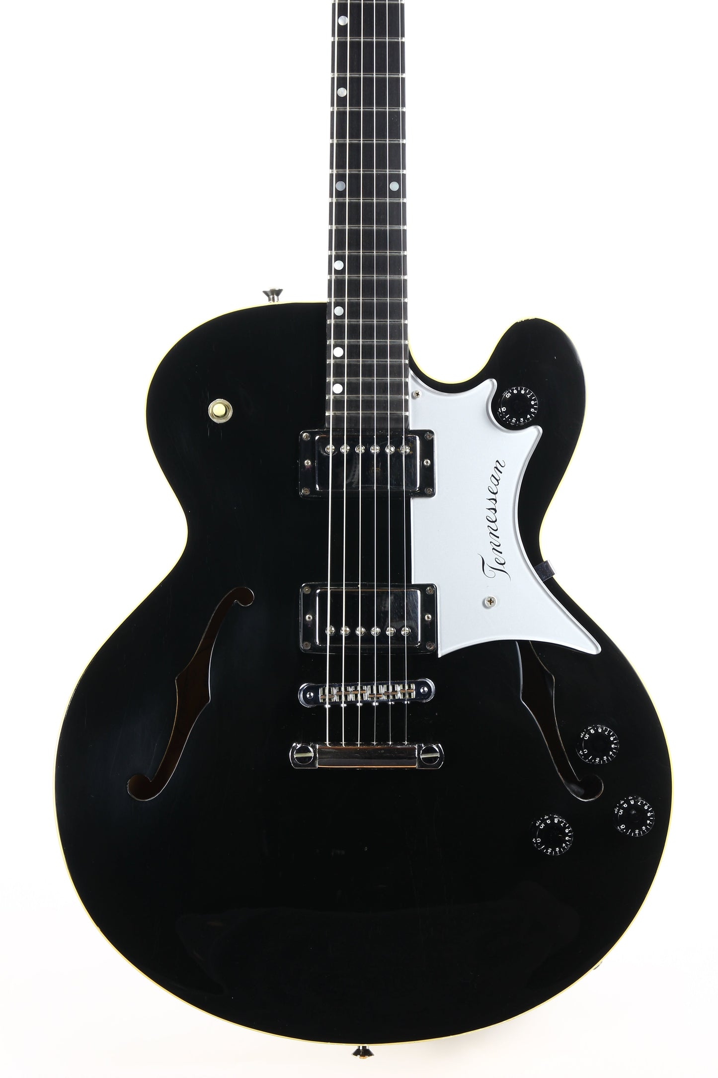 1990 Gibson Chet Atkins Tennessean Ebony Black - First Year, Rare Color, Silver guard, Archtop