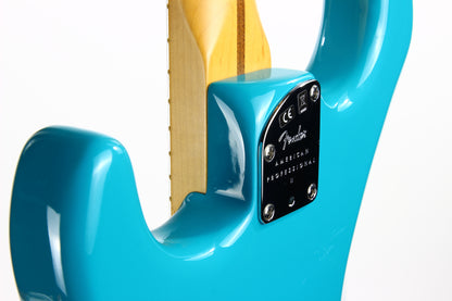 2021 Fender American Professional Pro II Stratocaster Miami Blue -- USA Strat, Maple Neck