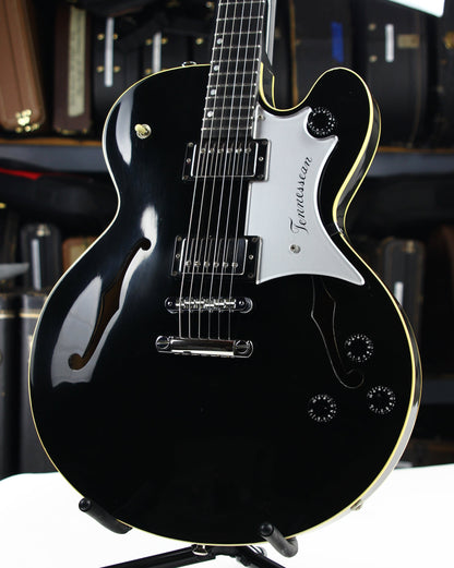 1990 Gibson Chet Atkins Tennessean Ebony Black - First Year, Rare Color, Silver guard, Archtop