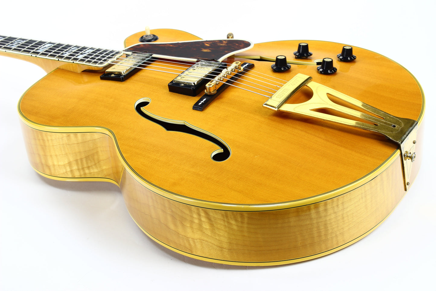 1969-1970 Gibson Super 400-CES Natural Archtop Electric Hollowbody --Orange Label, No Volute!