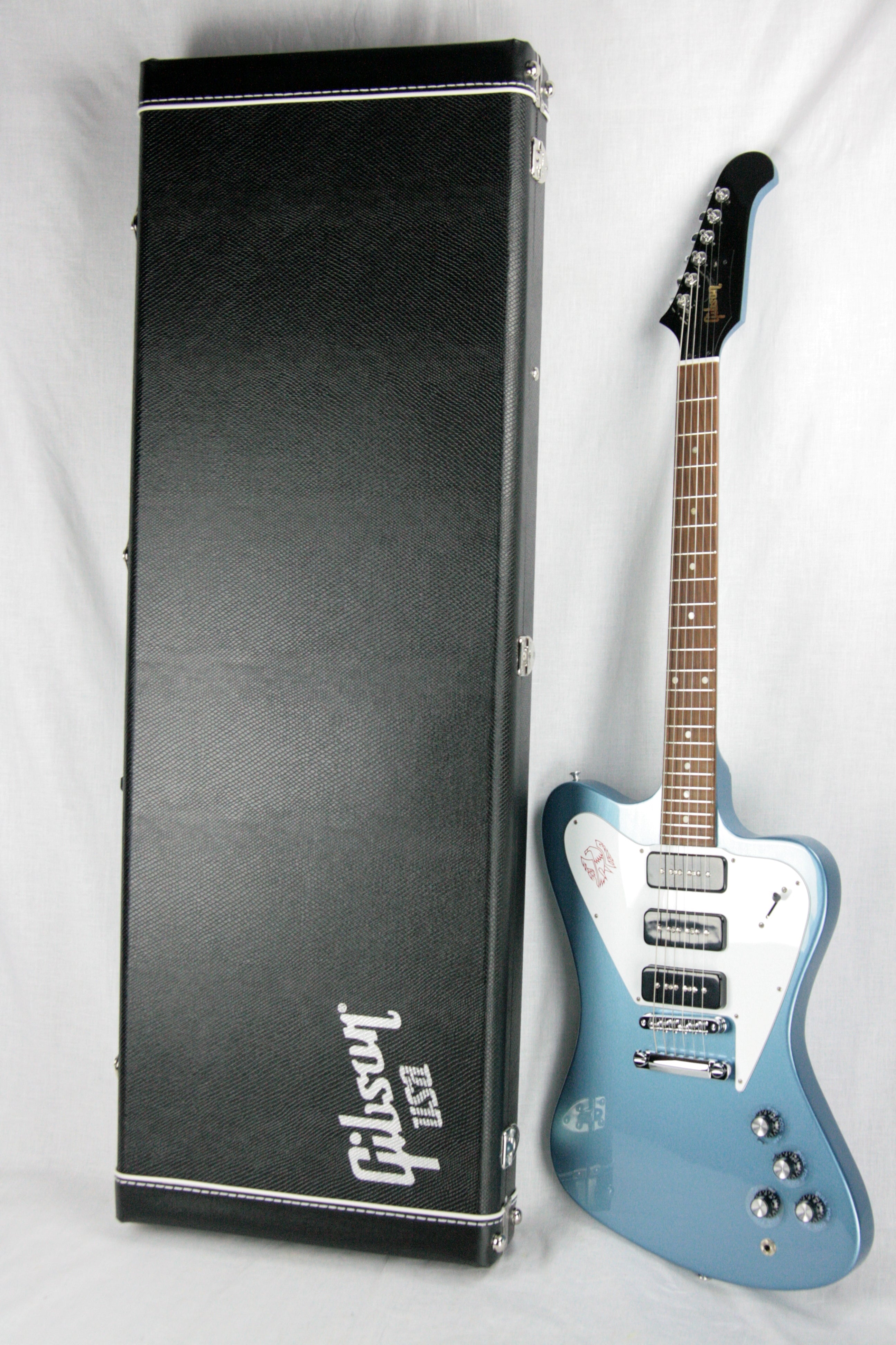 *SOLD*  NOS 2011 Gibson Firebird Non-Reverse Pelham Blue 3 P90's w/ OHSC! MINT UNPLAYED!