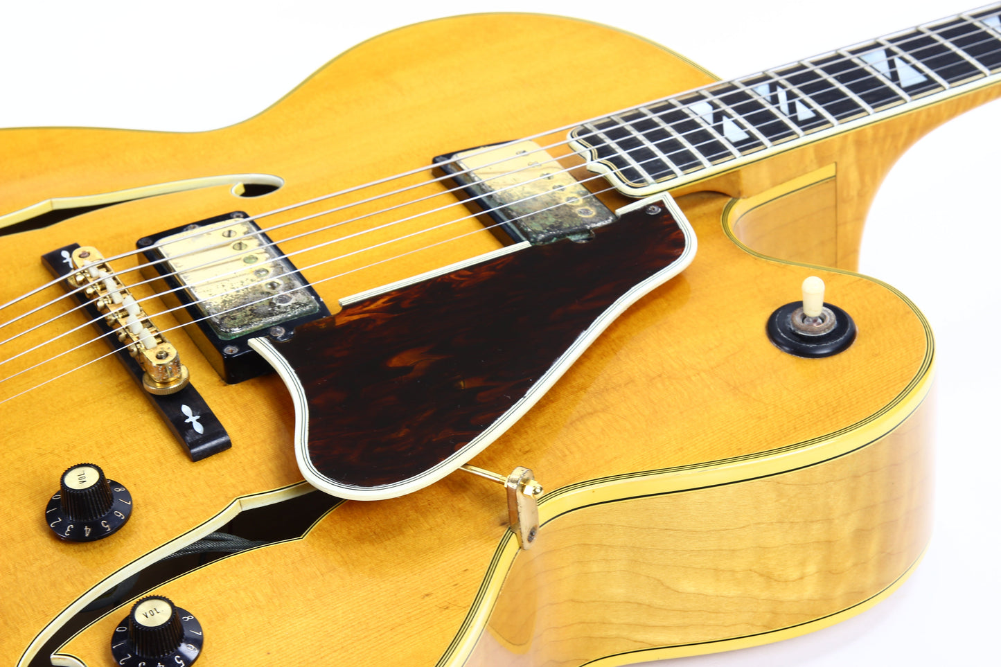 1969-1970 Gibson Super 400-CES Natural Archtop Electric Hollowbody --Orange Label, No Volute!