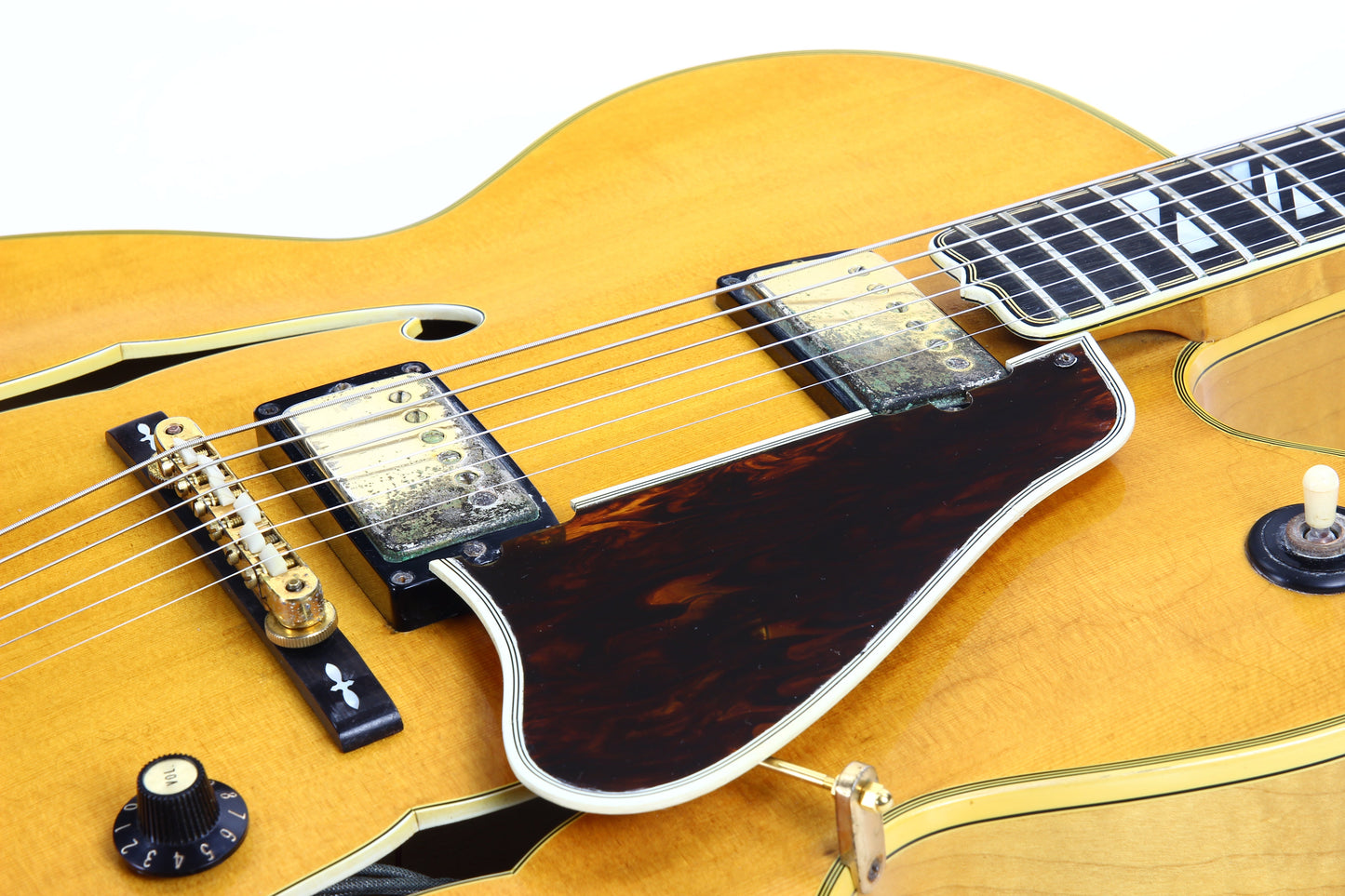 1969-1970 Gibson Super 400-CES Natural Archtop Electric Hollowbody --Orange Label, No Volute!