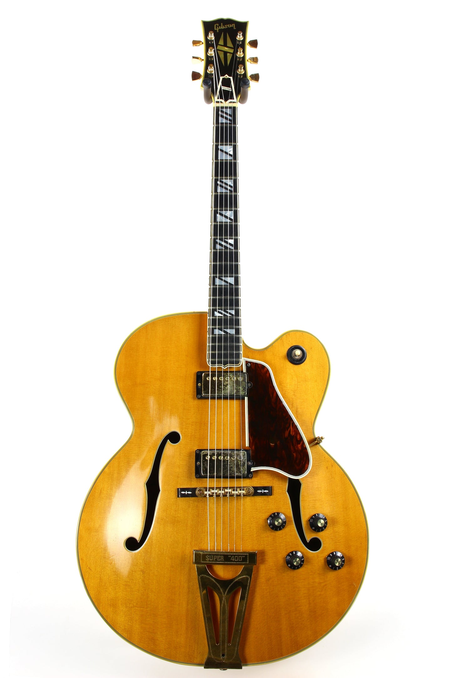 1969-1970 Gibson Super 400-CES Natural Archtop Electric Hollowbody --Orange Label, No Volute!