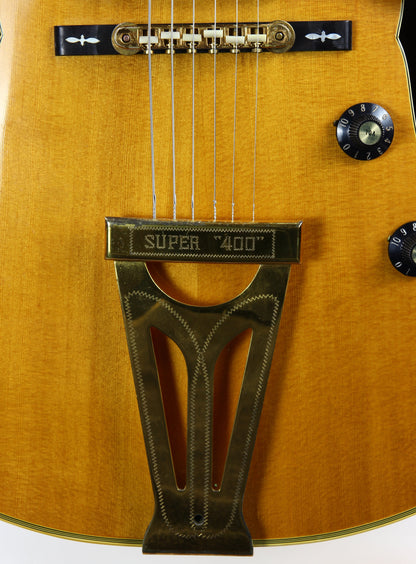 1969-1970 Gibson Super 400-CES Natural Archtop Electric Hollowbody --Orange Label, No Volute!