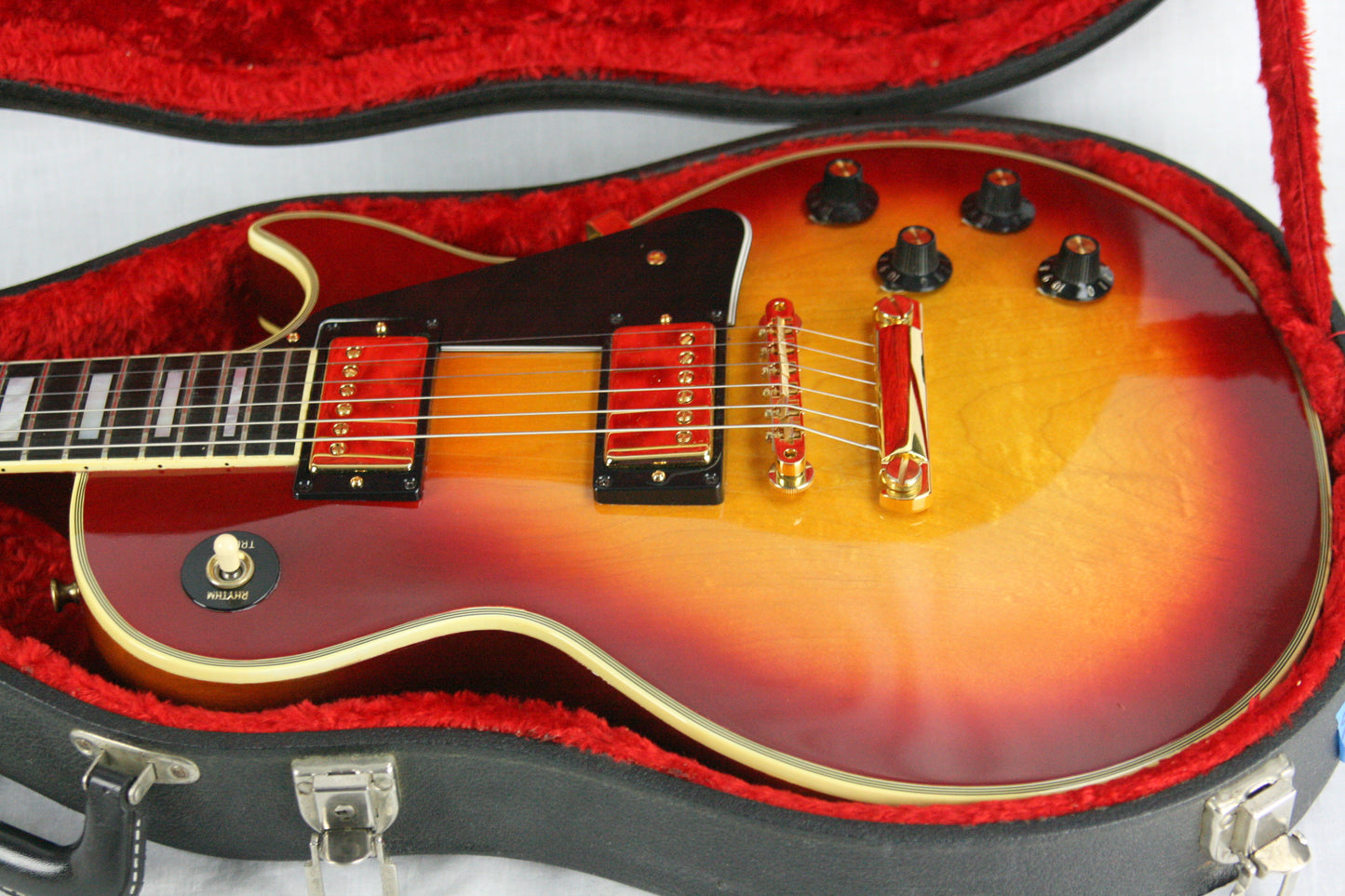 1974 Gibson Les Paul Custom Sunburst CLEAN! w/ OHSC! Waffle Tuners, PAT Number Pickups!