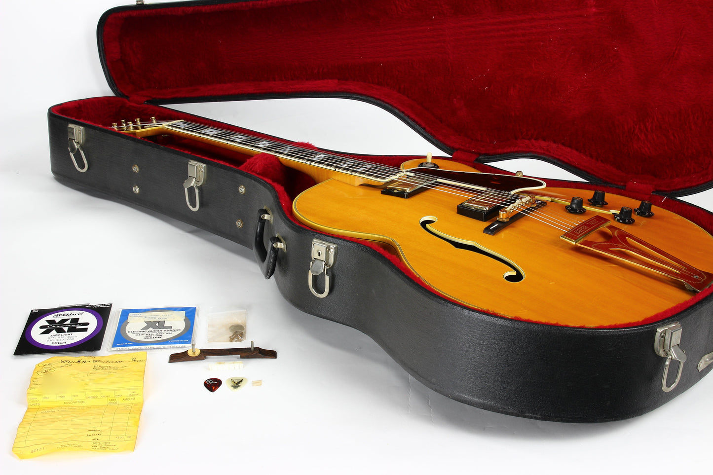 1969-1970 Gibson Super 400-CES Natural Archtop Electric Hollowbody --Orange Label, No Volute!