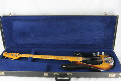 1979 MusicMan Sabre Bass Sunburst w/ OHSC! Pre-EB Ernie Ball 3-bolt, Maple Neck! Stingray