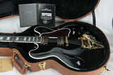 *SOLD*  2017 Gibson ES-355 EBONY BLACK Gloss Limited Edition! Gold Bigsby! Memphis 335 345