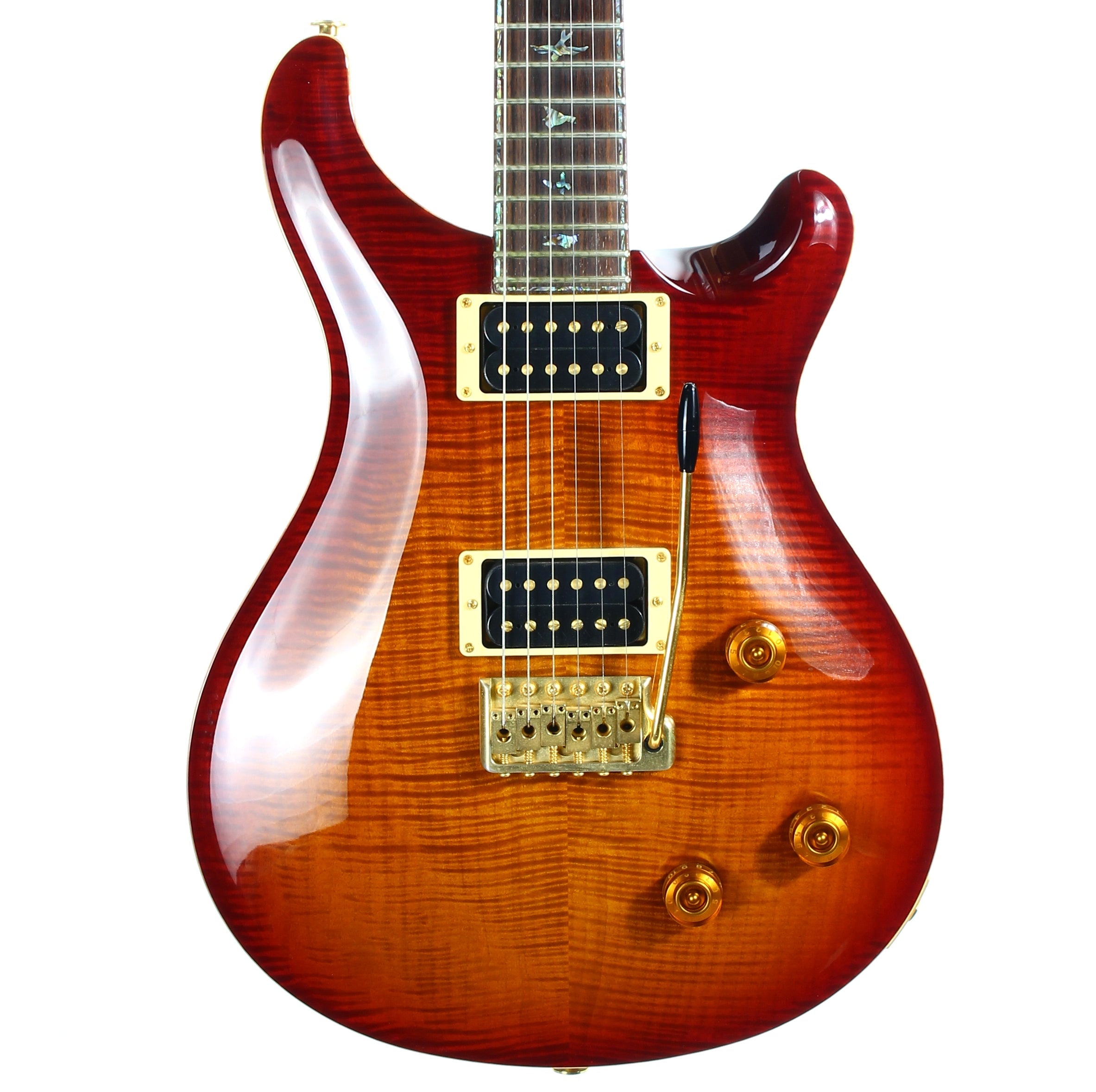 1996 PRS Artist Series III Limited Edition Dark Cherry Sunburst - RARE TREMOLO MODEL, Paua Inlays, Great Top!