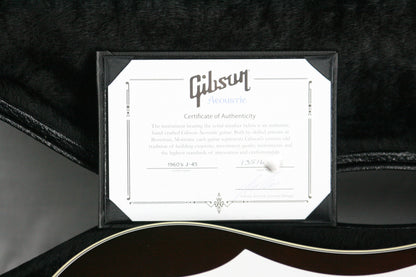1960's Gibson Custom Shop Limited Edition J-45 BROWN Top! White Pickguard
