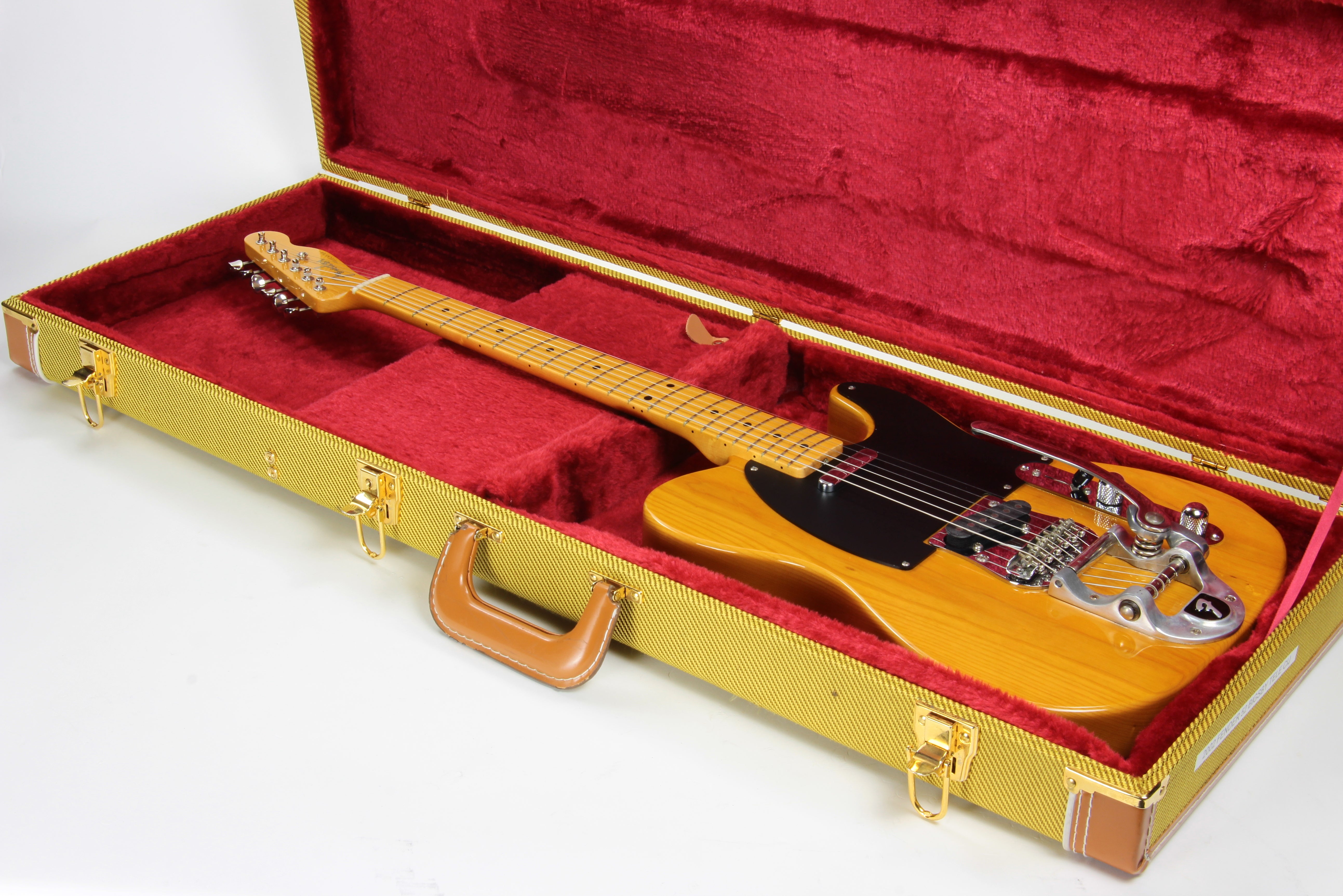 *SOLD*  2002 Fender Japan '52 BIGSBY Telecaster 1952 Tele CIJ MIJ TL52 - Natural Ash w/ Hard Case