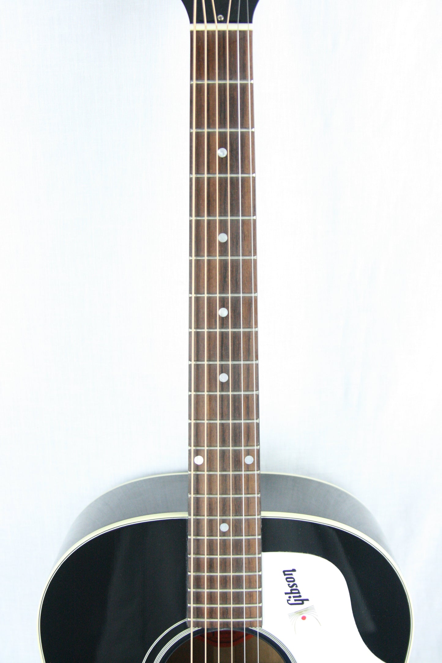 1960's Gibson Custom Shop Limited Edition J-45 BLACK! White Pickguard ebony 1968 style 50 dreadnought